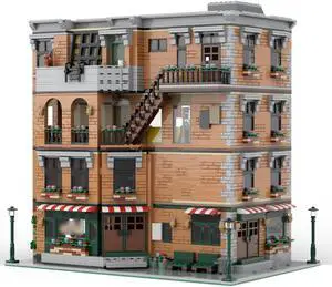 ZITIANYOUBUILD Apartment with Interior Modular Building from TV Series 5677 Pieces MOC