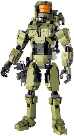 ZITIANYOUBUILD 1:7 Scale Master Chief John 117 Model 785 Pieces from Video Game MOC