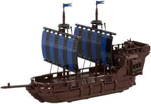 ZITIANYOUBUILD Medieval Style Ship Boat Pirate Ship Building Toys Set 1320 Pieces MOC