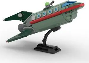 ZITIANYOUBUILD Spaceship Model with Stand Building Toys Kit 628 Pieces from Cartoon MOC