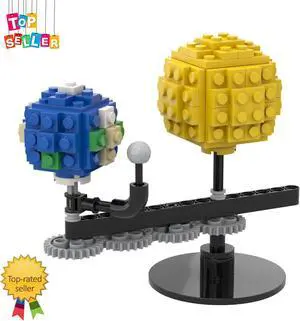 ZITIANYOUBUILD Mini Earth and Sun Model World Creative Model Kit Building Toys Set MOC