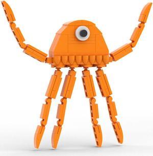 ZITIANYOUBUILD Orange Jellyfish Monster Micro Version 97 Pieces from Video Game MOC