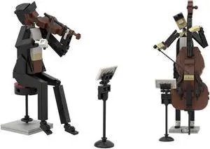 ZITIANYOUBUILD Violinist and Cellist Model 383 Pieces Building Toys Sets & Packs MOC