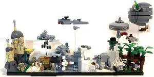 ZITIANYOUBUILD Skyline Architecture with HOTH, TATOOINE, NABOO 788 Pieces MOC