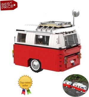 ZITIANYOUBUILD Caravan Trailer for 10220 T1 Camper Van Bus Building Toys Set MOC