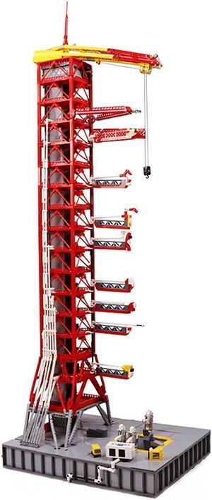 ZITIANYOUBUILD Red Saturn-V Launch Tower Model Building Toy 3292 Pieces Building Set MOC