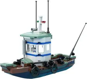 ZITIANYOUBUILD Old Fishing Store Boat Wrecked Shrimp Boat Toys Set 171 Building Set MOC