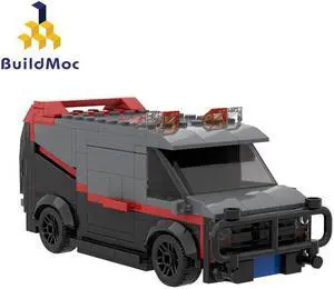 ZITIANYOUBUILD Mini Van Model with Interior 241 Pieces Building Toys Set from Movie MOC