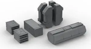 ZITIANYOUBUILD Container Pack Minifig Scale for Collection and Display 102 Pieces MOC