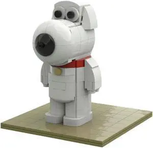 ZITIANYOUBUILD A Cute Dog: BRIAN Model from Film 296 Pieces Building Kit MOC