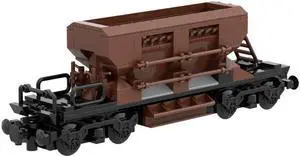 ZITIANYOUBUILD Gravel Side Dumper Wagon Freight Wagon Model 310 Pieces Building Toys MOC