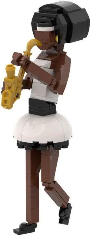ZITIANYOUBUILD Saxophone Player Extension 144 Pieces for Jazz Quartet 21334 MOC