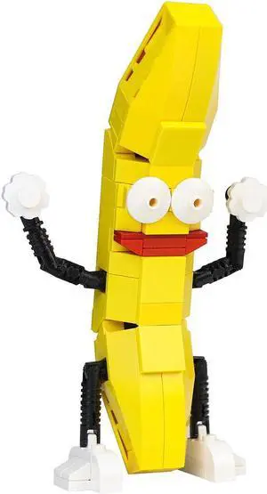 ZITIANYOUBUILD Banana and Dancing Sculptures Model 124 Pieces Building Toys Set MOC