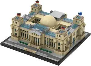 ZITIANYOUBUILD Reichstag - Berlin Modular Building with Interior 2361 Pieces MOC