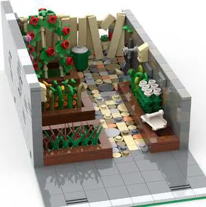 ZITIANYOUBUILD Community Allotment Garden Model Building Toys 681 Pieces MOC