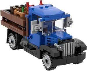 ZITIANYOUBUILD 1930s Delivery / Farm Truck Commercial Trucks Toys Set Building Toys MOC