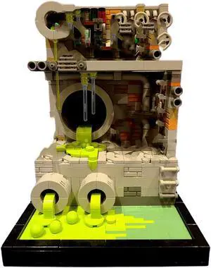 ZITIANYOUBUILD Sewer Diorama Sewer Base Model 688 Pieces from Movie Building Toys MOC