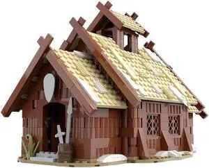 ZITIANYOUBUILD Mead Hall Modular Building with Interior 745 Pieces Building Toys Set MOC