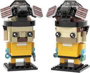 ZITIANYOUBUILD MOC-22534 Walter White & Jesse Pinkman Brickheadz Kit from Breaking Bad 100% Compatible with LEGO Brand New and High Quality