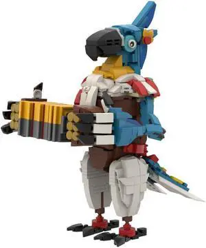 ZITIANYOUBUILD Kass: A Parrot Playing the Organ Model 763 Pieces from Game MOC