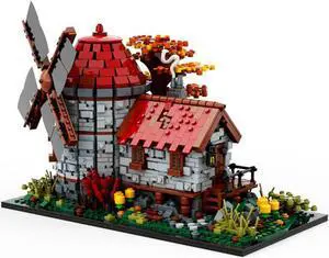 ZITIANYOUBUILD Medieval Windmill Architecture Toys Sets & Packs 1941 Pieces MOC
