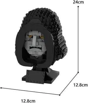 ZITIANYOUBUILD Fictional Character Bust Helmet Main Antagonist 789 Pieces MOC