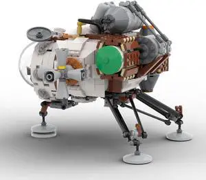 ZITIANYOUBUILD Hearthian Ship Model with Stand and Cockpit 778 Pieces Building Toys MOC
