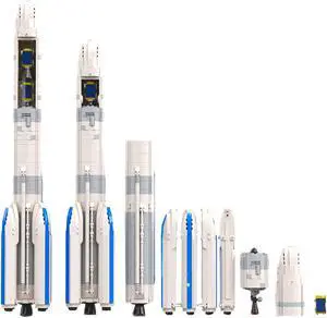 ZITIANYOUBUILD MOC-29196 ESA Arianespace Ariane 6 Launch Vehicle 1 110 Saturn V scale 1341 Pieces for Adults 100% Compatible with LEGO Brand New and High Quality