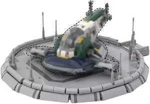 ZITIANYOUBUILD MOC-116074 star wars Kamino Modular Landing Platform Model 1171 Pieces for 75060 Slave 1 & 75021 Republic Gunship 100% Compatible with LEGO Brand New and High Quality