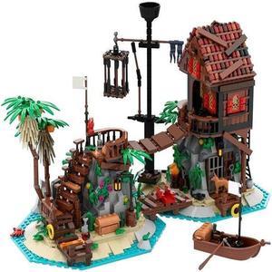ZITIANYOUBUILD Modular Architecture on the Island Building Toys Set 1448 Pieces MOC