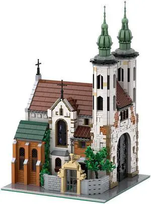 ZITIANYOUBUILD Small Medieval Church Model with Sacristy 3056 Pieces Building Toys MOC
