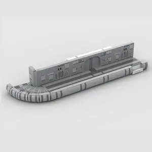 ZITIANYOUBUILD Modular Exterior Corridor System with 4 Entrances 1147 Pieces MOC