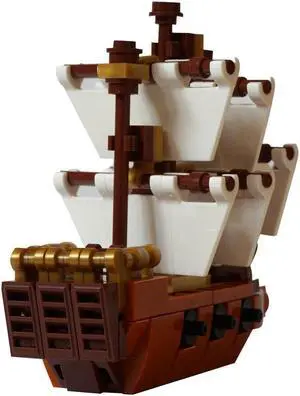 ZITIANYOUBUILD MOC-12949 Ship Boat Model Building Blocks Toys Set 125 Pieces Building Toys Set MOC