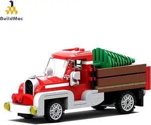 ZITIANYOUBUILD MOC-17099 Old Red Truck for Winter Village Cottage 10229 Set Building Toys Set MOC