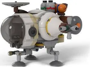 ZITIANYOUBUILD MOC-54631 Hearthian Ship with Cockpit 243 Pieces from Action Adventure Game MOC