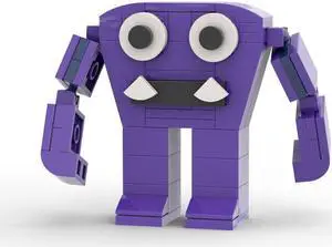 ZITIANYOUBUILD Tiny Purple Monster Captain Building Toys 59 Pieces Building Toys Set MOC