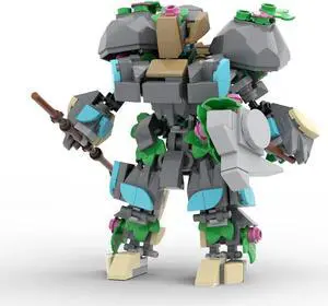 ZITIANYOUBUILD Forest Defender Robot Mech 283 Pieces Building Toys Set MOC