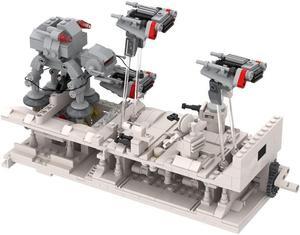 ZITIANYOUBUILD The Most Famous Battle Scene Howth Model with Shuttle Machine from Star Wars 615 Parts for Collection 100% Compatible with LEGO Brand New and High Quality