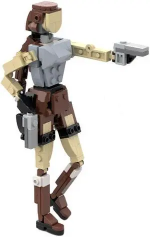 ZITIANYOUBUILD MOC-119244 Lara Croft the Famous Archaeologist from Tomb Raider with Articulated Head  Arms  and Legs 153 Pieces 100% Compatible with LEGO Brand New and High Quality