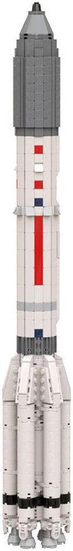 ZITIANYOUBUILD MOC-39838 M-Type Launch Vehicle Rocket Model 1:110 Saturn V Scale 794 Pieces MOC