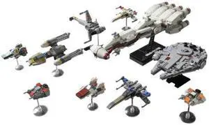 ZITIANYOUBUILD MOC-56438 10-IN-1 Ships with Stand Rebel Alliance Fleet 1125 Pieces MOC