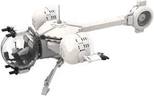 ZITIANYOUBUILD Ship / Helicopter Model with Marble-Shaped Cockpit 380 Pieces MOC