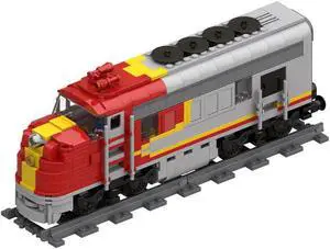 ZITIANYOUBUILD MOC-54251 Heavy Duty Passenger Locomotive Train Building Toys 570 Pieces MOC