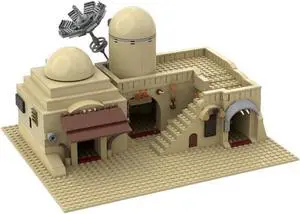 ZITIANYOUBUILD MOC-45639 Tatooine Double Building: Slums 636 Pieces from Film Building Toys MOC