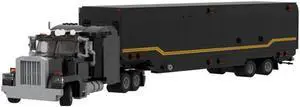 ZITIANYOUBUILD MOC-65400 Mobile Unit Semi Truck and Trailer from Movie 2081 Pieces MOC