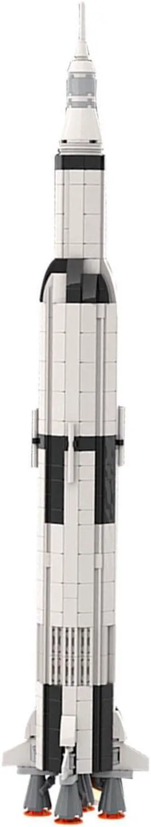 ZITIANYOUBUILD MOC-65002 Saturn V Space Rocket 1 220 Scale 555 Pieces 100% Compatible with LEGO Brand New and High Quality