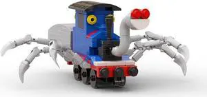 ZITIANYOUBUILD Small Train Model with Spider Feet 198 Pieces from Horror Video Game MOC