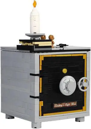 ZITIANYOUBUILD Puzzle Box Cowboy Safe (Self-designed) Decryption Box + 521 Pieces MOC