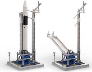 ZITIANYOUBUILD Launch Vehicle & Launch Pad [Saturn V scale] 261 Pieces Building Toys MOC