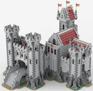 ZITIANYOUBUILD Large Castle II Fortress with Highly Detailed Interior 10007 Pieces MOC